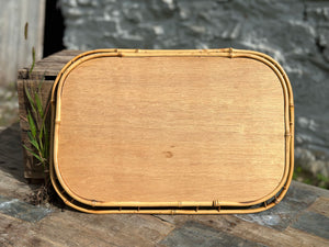 Woven Vintage Bamboo Tray