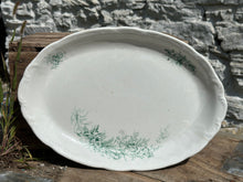 Load image into Gallery viewer, Green &quot;Ursula&quot; Transferware Platter
