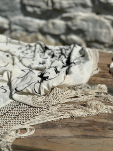 Vintage Fringe Throw/Tablecloth, multiple styles