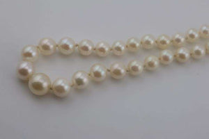 14Kt-Clasp Pearl Estate Necklace