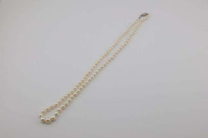 14Kt-Clasp Pearl Estate Necklace