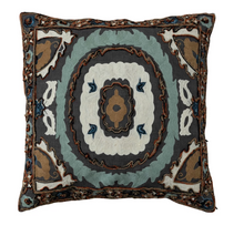 Load image into Gallery viewer, Chocolate Embroidered Pillow
