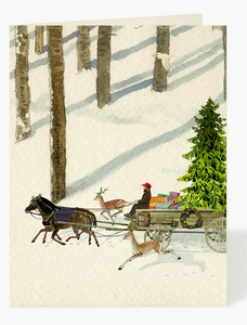 Flora & Fauna Card Holiday Card, multiple styles