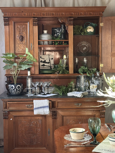 Gothic Revival Fruitwood Cabinet
