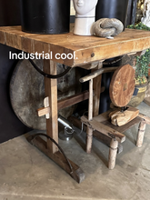 Load image into Gallery viewer, Antique Butcher Block Table

