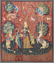 Load image into Gallery viewer, Framed Vintage Needlework Tapestry
