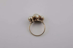 10Kt Multi-Pearl Antique Ring