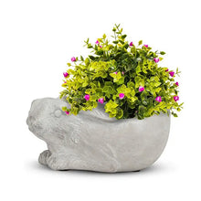 Load image into Gallery viewer, Cement Bunny Planter
