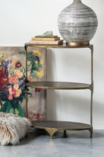 Load image into Gallery viewer, Golden Oval 3-Tiered Tray/Shelf
