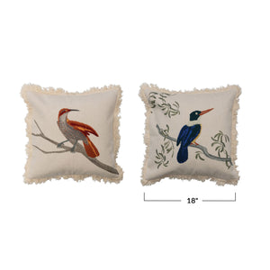Bird on Branch Down Pillow, multiple styles
