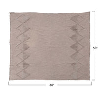 Load image into Gallery viewer, Tufted Sherpa Throw w/ Fringe
