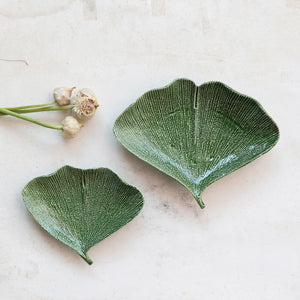 Gingko Leaf-Shaped Plate, multiple styles