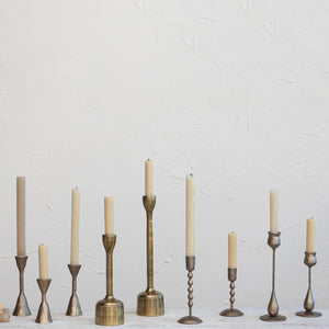 Hand-forged Beaded Candleholder, multiple styles
