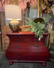 Load image into Gallery viewer, New Hooker Furniture Adagio Wood Bombe Accent Chest in Red
