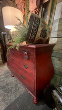 Load image into Gallery viewer, New Hooker Furniture Adagio Wood Bombe Accent Chest in Red
