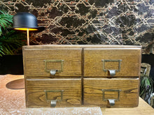 Load image into Gallery viewer, Apothecary Oak Filing Cabinet
