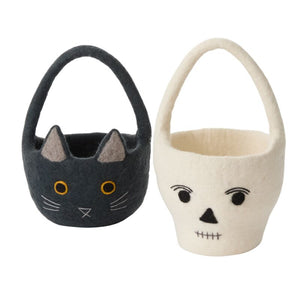 Felt Trick or Treat Basket, multiple styles
