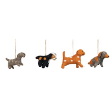 Load image into Gallery viewer, Handmade Felt Dog Ornament, multiple styles
