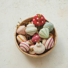 Load image into Gallery viewer, Handmade Paper Mache Ornament, multiple styles
