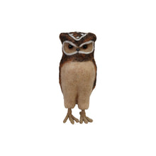 Load image into Gallery viewer, Handmade Wool Felt Burrowing Owl
