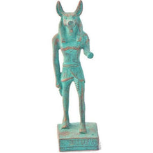 Load image into Gallery viewer, Verdigris Anubis Statue
