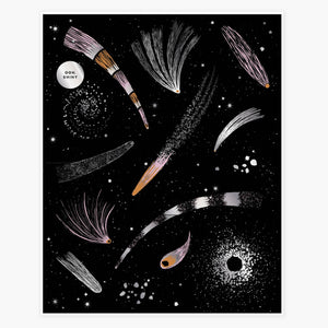 Silverfoil "Comets" Art Print