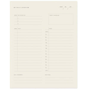 Overview Notepad, multiple styles