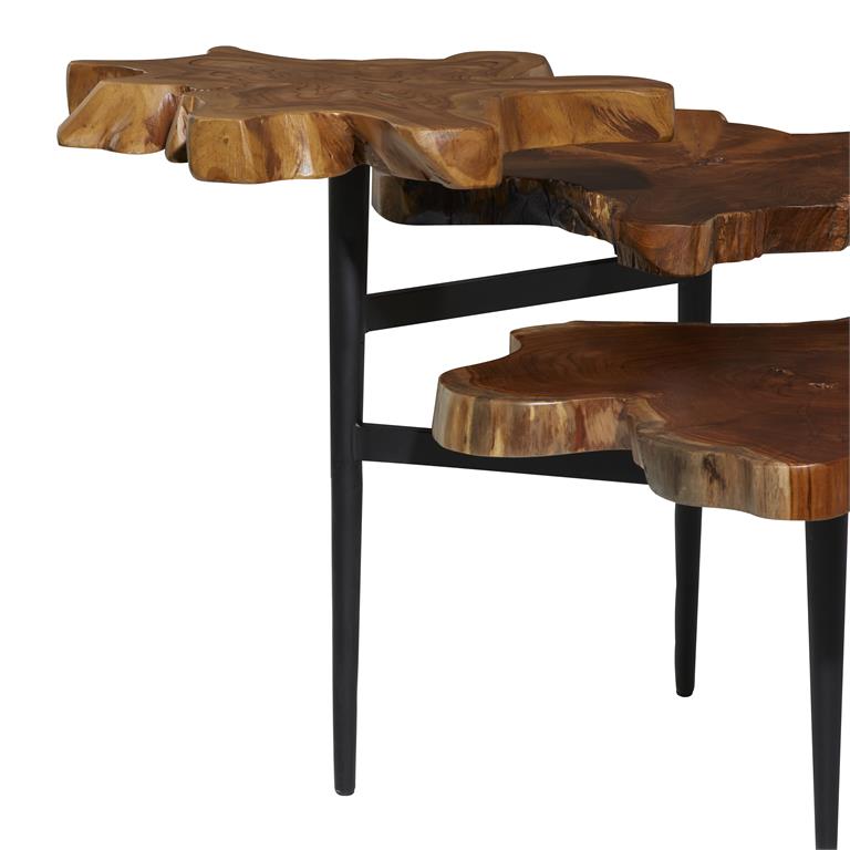 Teak Triple-Tiered Table – Chartreuse & co