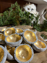 Load image into Gallery viewer, Gilded Cement Trinket Dish
