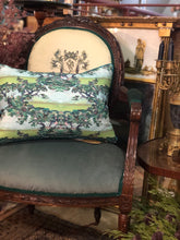 Load image into Gallery viewer, Antique French Balloon-back Bespoke Lovebird Armchair
