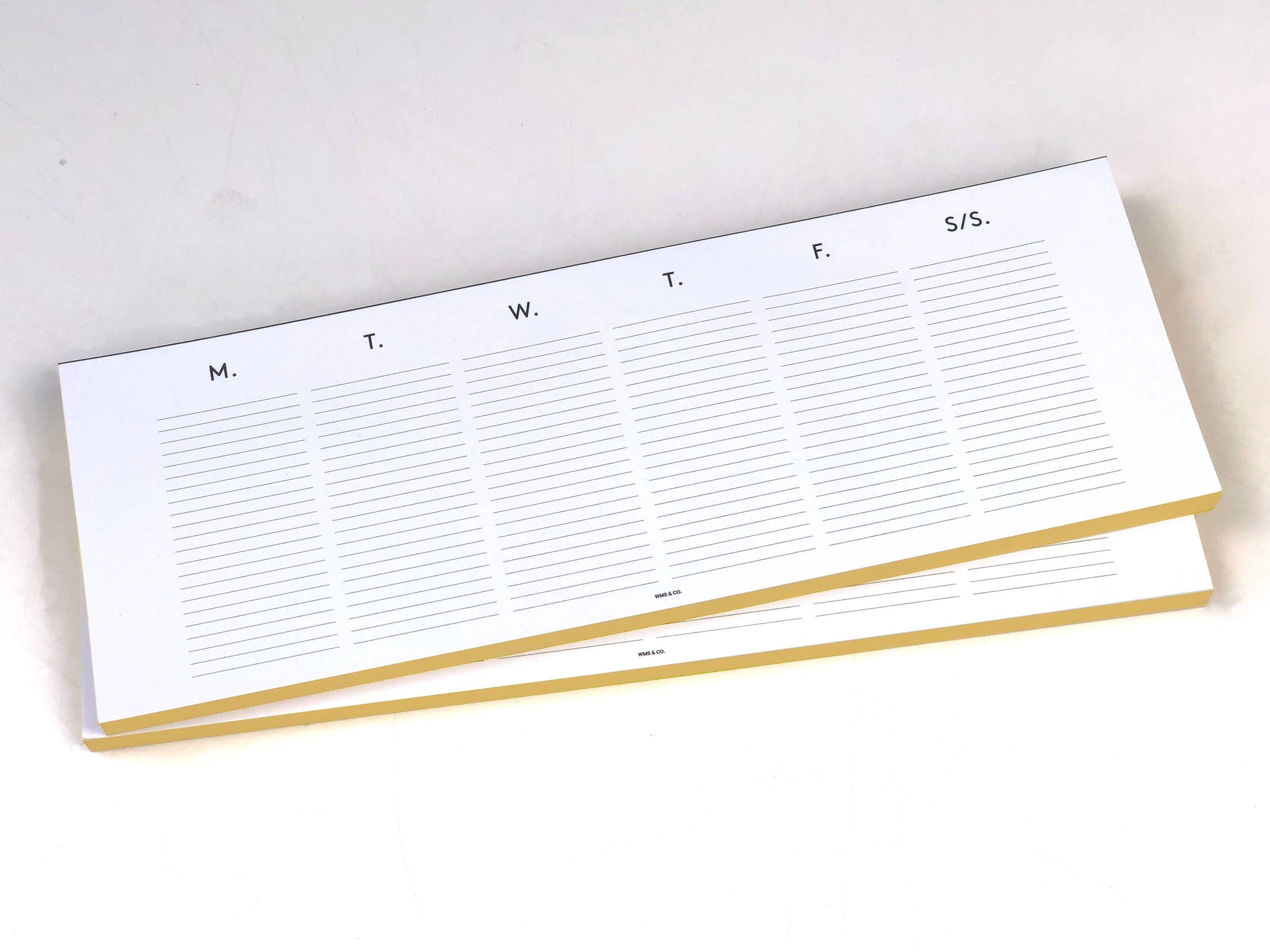 WEEKLY TRACKER A5/PERSONAL Gold Edge/white Printed Planner 