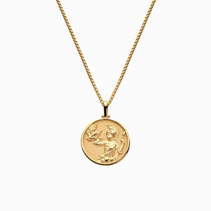 Mini AWE Goddess Coin Pendant w/ Chain, multiple styles