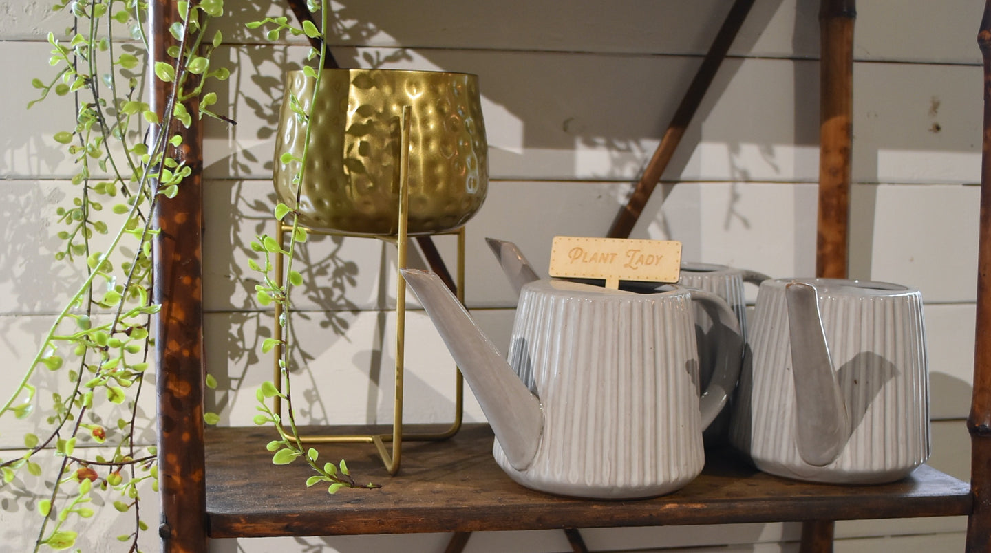Fluted Watering Can/Pitcher/Vase