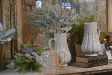 Load image into Gallery viewer, Fluted Ivory Pitcher, Reactive Glaze
