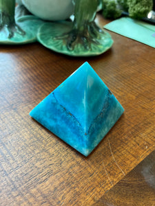 Blue Alabaster Pyramid