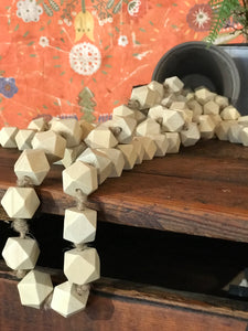 Natural Wood Bead Garland, multiple styles