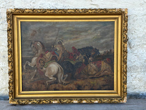 Original Antique "Orientalist" Equestrian Art