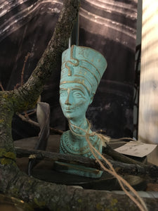 Verdigris Nefertiti Bust
