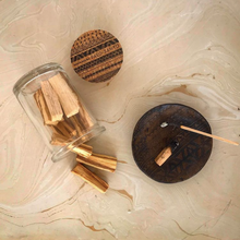 Load image into Gallery viewer, Palo Santo, Jar &amp; Set of 12 Sticks
