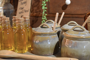 Verdigris Honey Jar