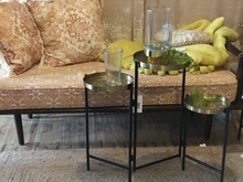 Load image into Gallery viewer, Articulating Triptych Side Table/Plant Stand
