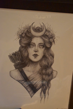 Load image into Gallery viewer, Moon Goddess Fine Art Print, multiple styles
