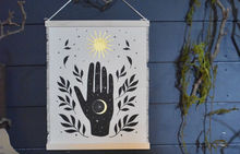 Load image into Gallery viewer, Small Celestial Hand Tapestry
