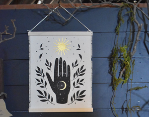 Small Celestial Hand Tapestry