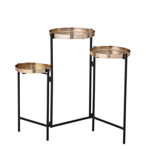 Articulating Triptych Side Table/Plant Stand