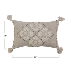 Cotton & Linen Lumbar Pillow