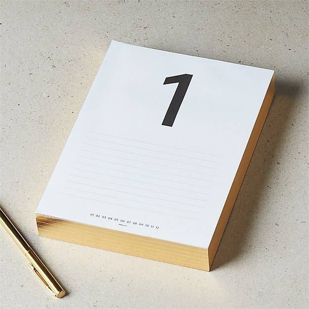 Perpetual Calendar with Gold Edges