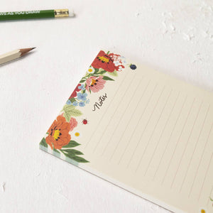 Flora & Fauna Notepad, multiple styles