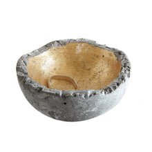 Load image into Gallery viewer, Gilded Cement Trinket Dish
