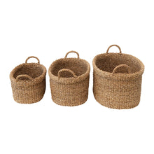 Load image into Gallery viewer, Handwoven Seagrass Basket, multiple styles
